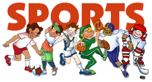 Sports Image with cartoon players playing